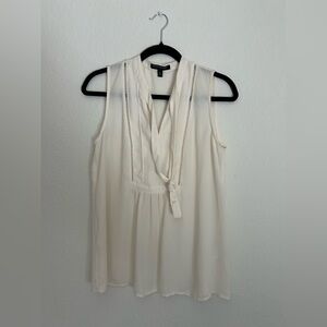 Banana Republic Cream Sleeveless Chiffon Camisole